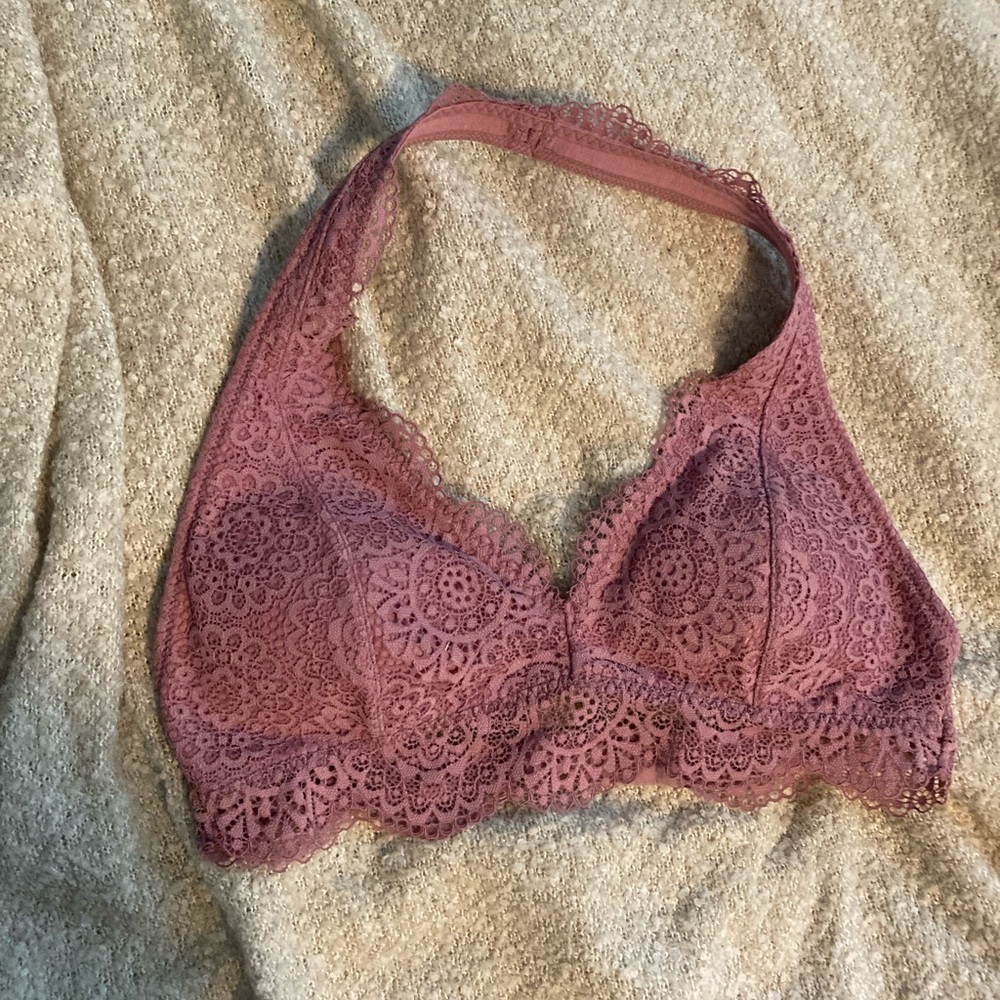 Hollister Pink Flower Bralette